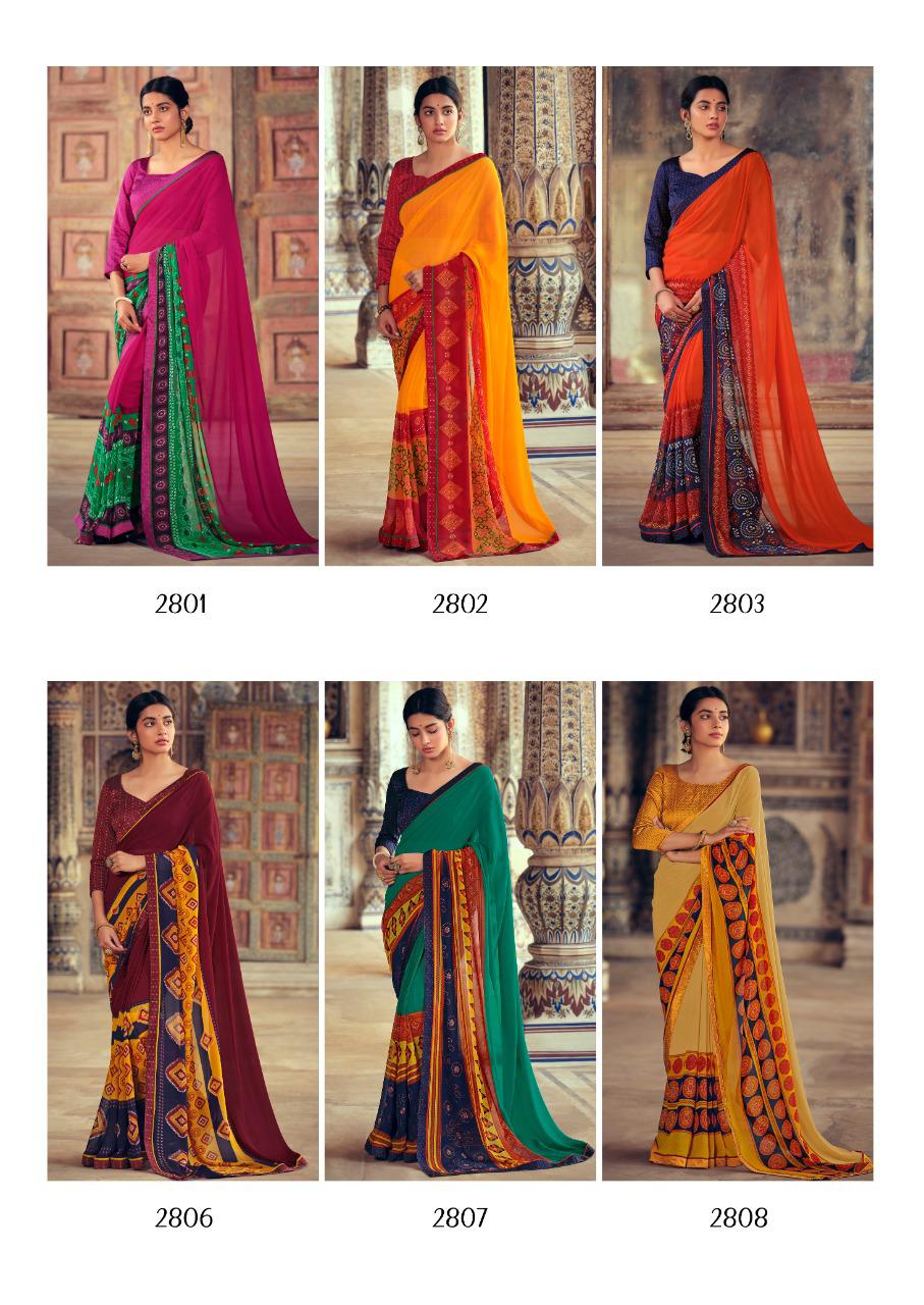 Kashvi Urvashi Latest fancy Regular Casual Wear Weightless Georgette Printed Sarees Collection
